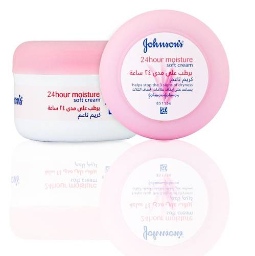 كريم جونسون الناعم يرطب البشرة على مدى 24 ساعه