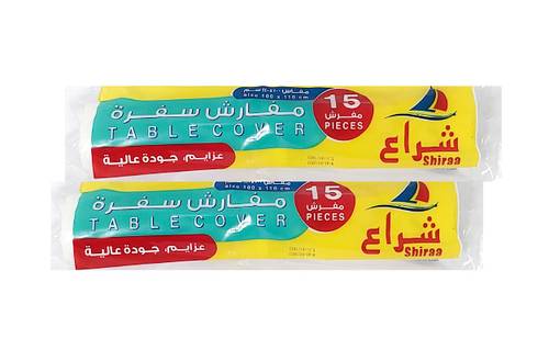 15 مفرش سفرة شراع * 2 حبه