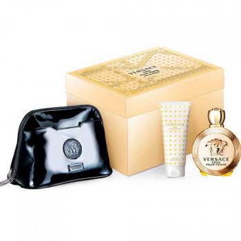 Versace Eros Femme Eau de Parfum 100 ml Gift Set Body Lotion 100 ml + Dressing Case