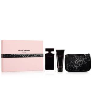 Narciso Rodriguez for Her 3 Piece Set Includes: 100 ml Eau de Toilette Spray + 2.6 oz Her Body Cream + Sequin Pouch