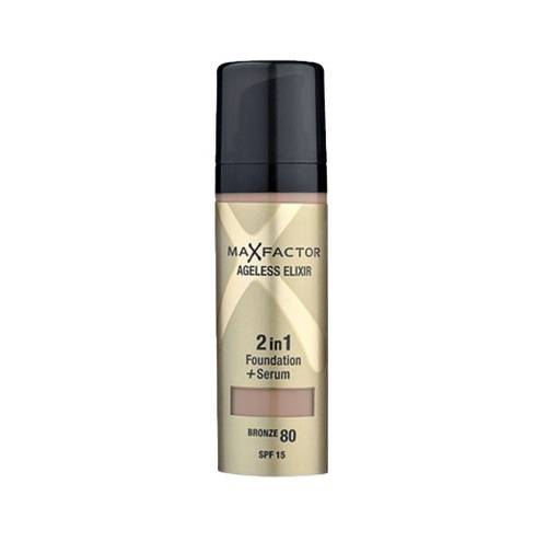  Max Factor Ageless Elixir 2 in-1 Foundation With Serum  80 Bronze 30 Ml