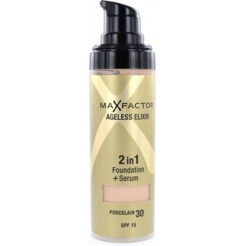  Max Factor Ageless Elixir 2 in-1 Foundation With Serum 30 Porcelain 30 Ml
