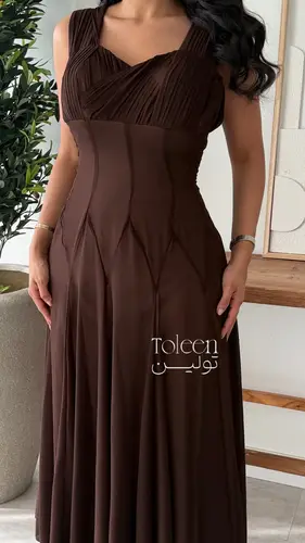 فستان مارينا - (XXXL) الصدر:١٠٢سم , الخصر:٩١سم