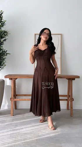 فستان مارينا - (XXXL) الصدر:١٠٢سم , الخصر:٩١سم