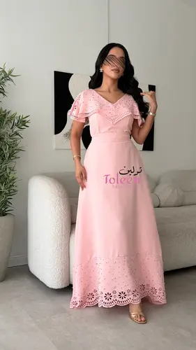 فستان روزان - (XXXL) الصدر:١٠٢سم , الخصر:٩١سم