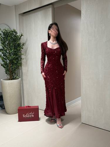 فستان ماريا - (XXXL) الصدر:١٠٢سم , الخصر:٩١سم