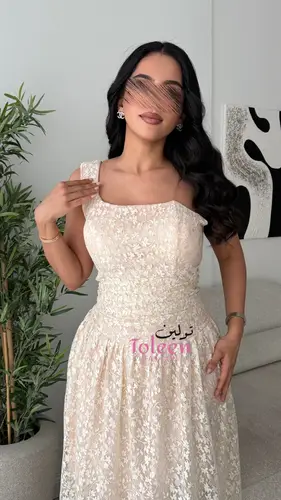 فستان ريوف - (XXL) الصدر:٩٧سم , الخصر:٨٦سم
