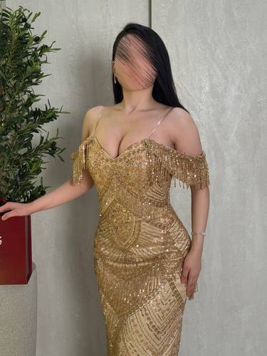 فستان جمانه سهره - (XXXXL) الصدر: ١٠٧سم , الخصر:٩٦سم