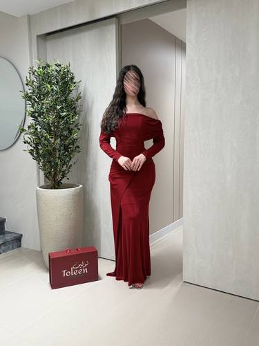 فستان ميمونه - (XXXL) الصدر:١٠٢سم , الخصر:٩١سم