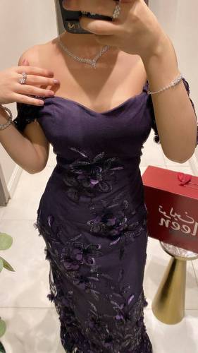 فستان افنان مورد موف - (XXXL) الصدر:١٠٢سم , الخصر:٩١سم