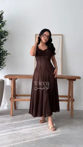 فستان مارينا - (XXXL) الصدر:١٠٢سم , الخصر:٩١سم