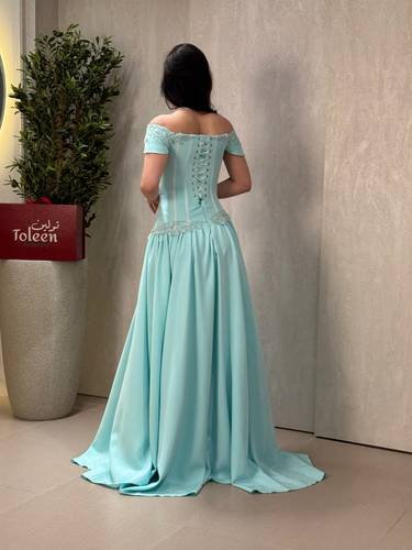 فستان تسنيم تيفاني - (XXXL) الصدر:١٠٢سم , الخصر:٩١سم