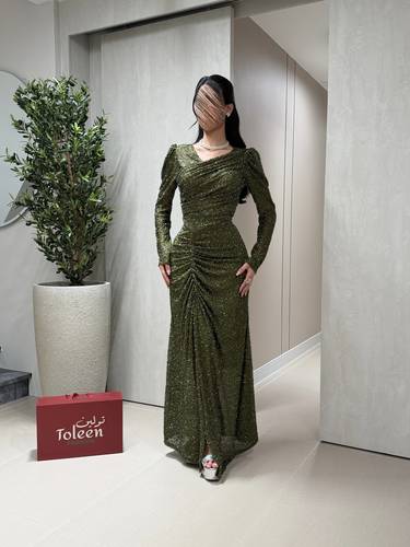 فستان غيدا - (XXXL) الصدر:١٠٢سم , الخصر:٩١سم