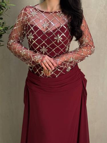 فستان تالا - (XXXL) الصدر:١٠٢سم , الخصر:٩١سم