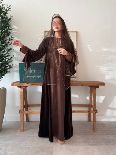 جلابيه تراثيه /3قطع - (XXXL) الصدر:١٠٢سم , الخصر:٩١سم