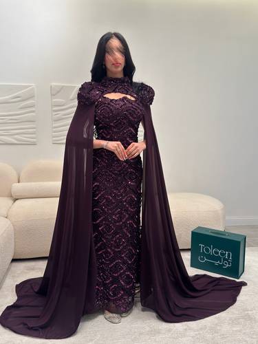 فستان ليان  سهره - (XXXL) الصدر:١٠٢سم , الخصر:٩١سم