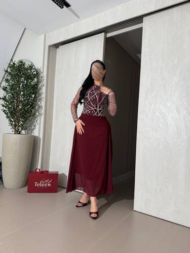 فستان ايلاف - (XXXL) الصدر:١٠٢سم , الخصر:٩١سم