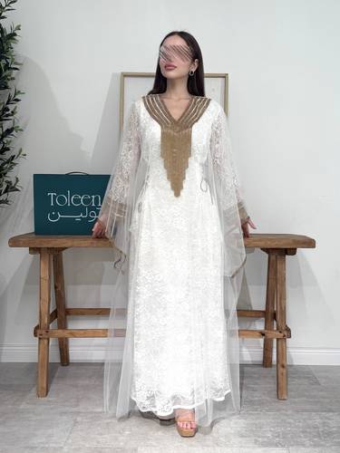 جلابيه خليجي - (XXXL) الصدر:١٠٢سم , الخصر:٩١سم