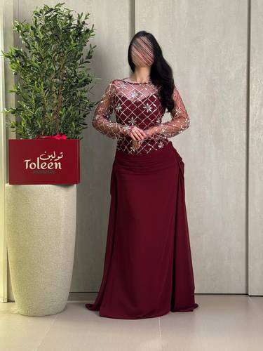 فستان تالا - (XXXL) الصدر:١٠٢سم , الخصر:٩١سم