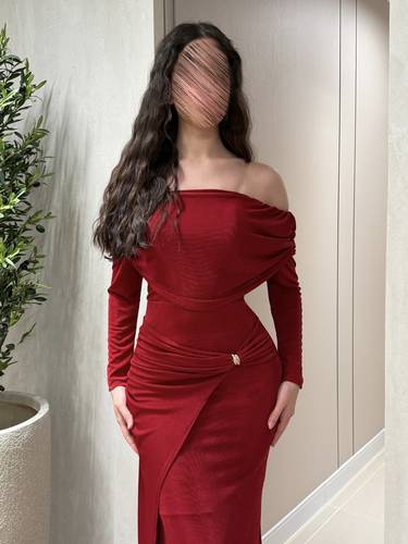 فستان ميمونه - (XXXL) الصدر:١٠٢سم , الخصر:٩١سم