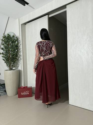 فستان ايلاف - (XXXL) الصدر:١٠٢سم , الخصر:٩١سم