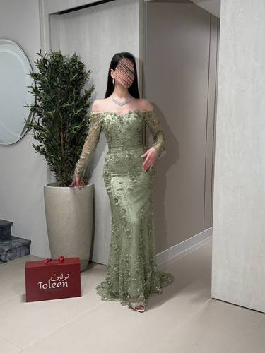 فستان أماسي حجز مسبق الشحن 12 يوم  - (XXXL) الصدر:١٠٢سم , الخصر:٩١سم