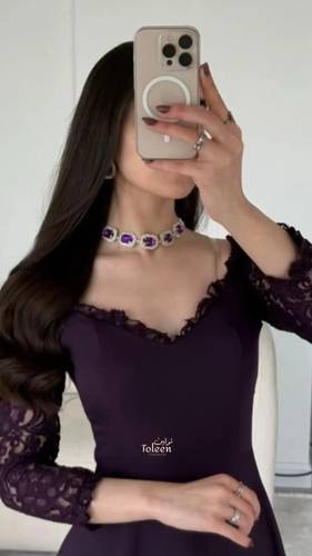 فستان اليسا موف - (XXXL) الصدر:١٠٢سم , الخصر:٩١سم