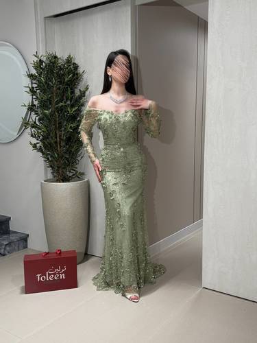 فستان أماسي حجز مسبق الشحن 12 يوم  - (XXXL) الصدر:١٠٢سم , الخصر:٩١سم