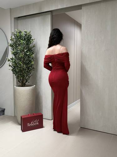 فستان ميمونه - (XXXL) الصدر:١٠٢سم , الخصر:٩١سم