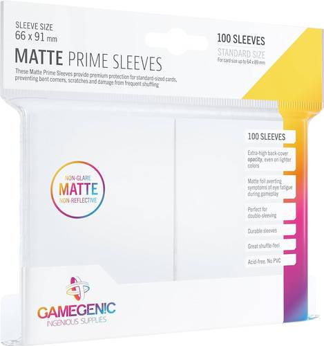 Sleeves: Gamegenic (x100) - أبيض | White