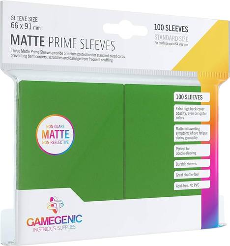 Sleeves: Gamegenic (x100) - أخضر | Green