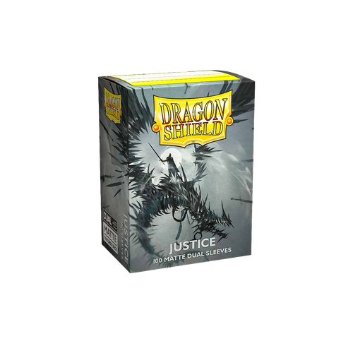Sleeves: Dragon Shield - Dual Matte (x100) - عدالة (رمادي) | Justice (Grey)