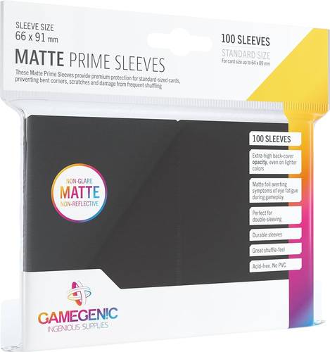Sleeves: Gamegenic (x100) - أسود | Black