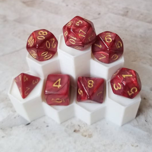 D20 Dice Set: Marble