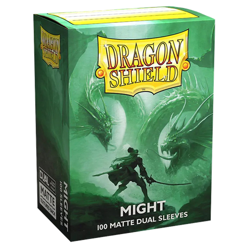 Sleeves: Dragon Shield - Dual Matte (x100) - عزيمة (أخضر) | Might (Green)