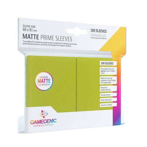 Sleeves: Gamegenic (x100) - ليموني | Lime