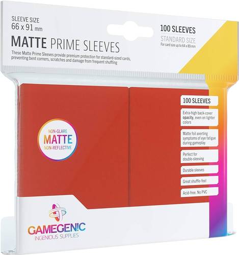 Sleeves: Gamegenic (x100) - أحمر | Red