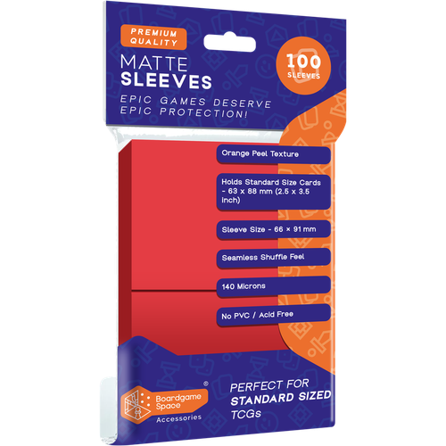 Sleeves: BGS (x100) - أحمر | Red