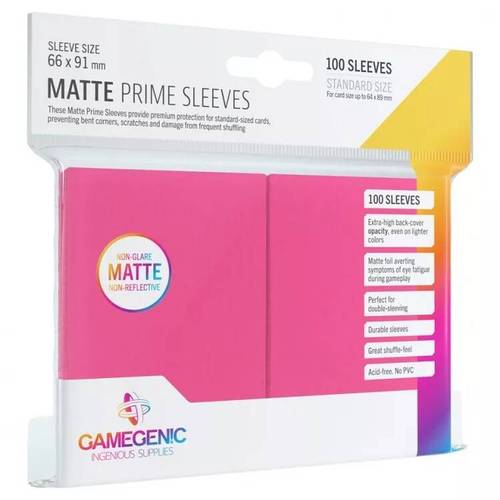 Sleeves: Gamegenic (x100) - وردي | Pink