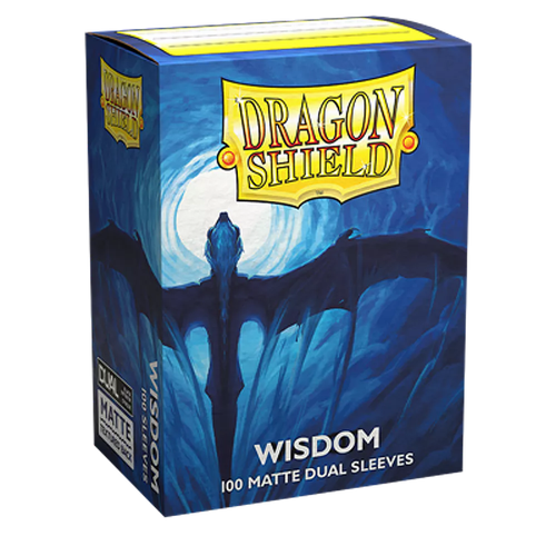 Sleeves: Dragon Shield - Dual Matte (x100) - حكمة (أزرق) | Wisdom (Blue)