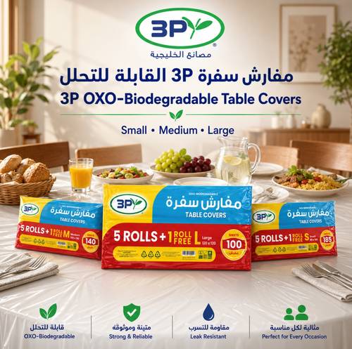 3P Premium Table Cover (5 Rolls + 1 Free) 