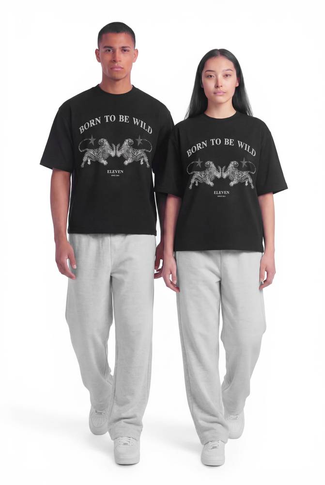 Shop the Black Wild T-Shirt by ELEVEN (إليفن). Premium overs