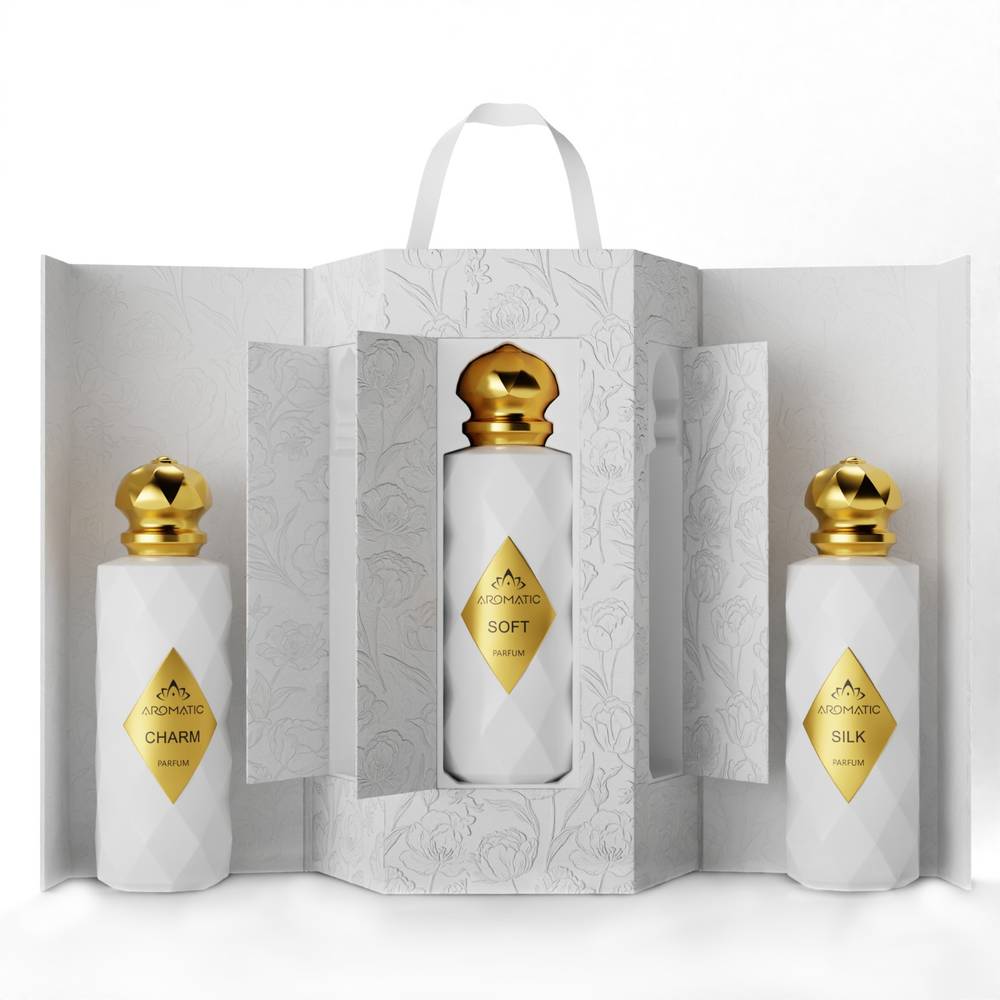 صورة باقة عطور سوفتنيس ( 200 مل لكل عطر ) من أروماتك السعودية، باقة عطور وهدايا فاخرة داخل المملكة