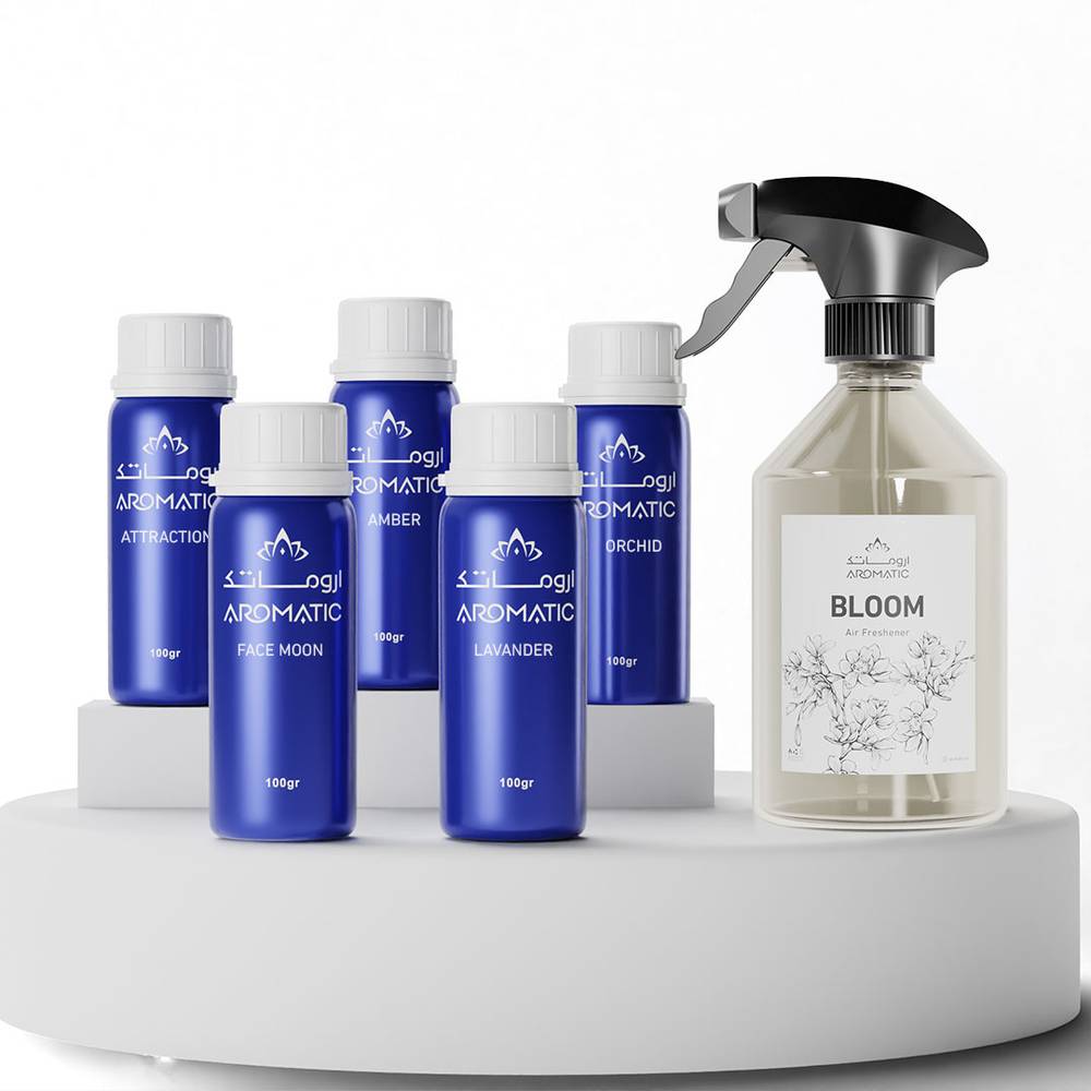 مجموعة الزيوت العطرية 5×100جم + معطر جو 