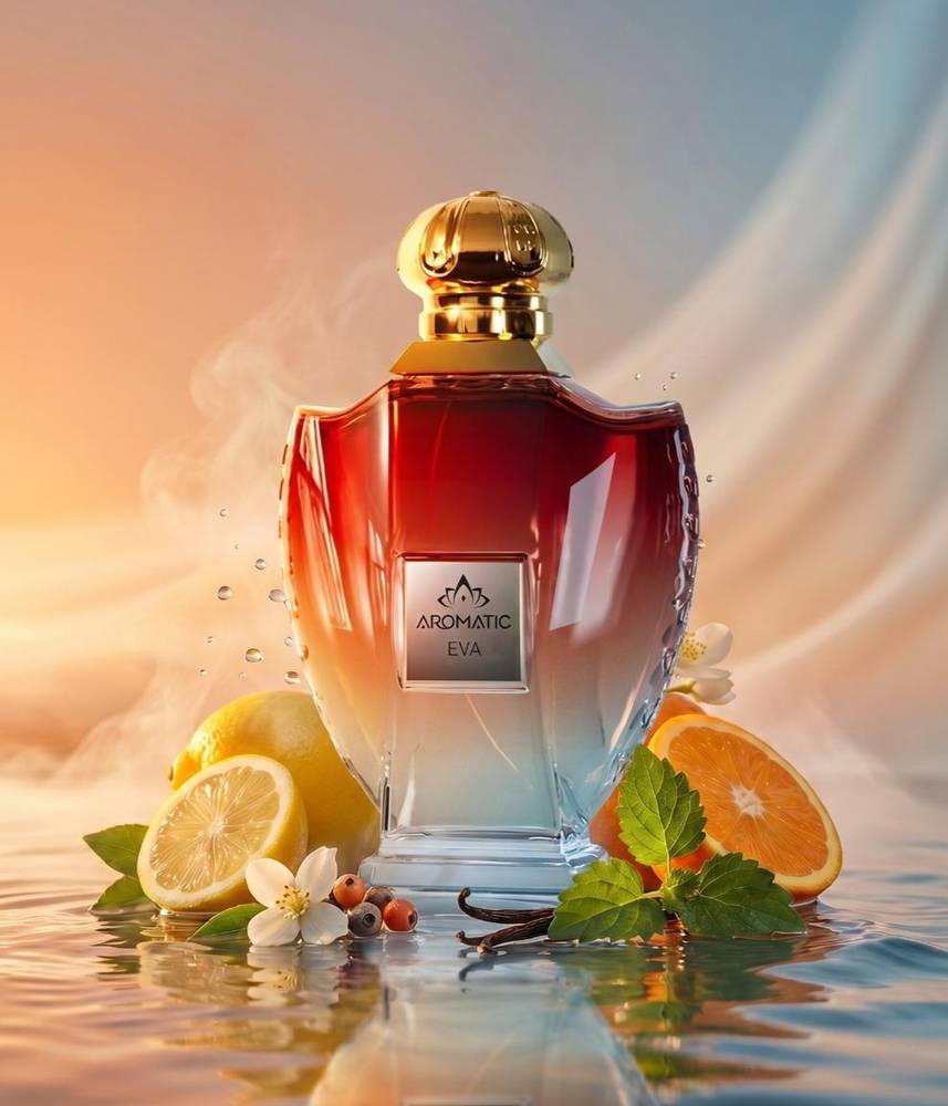 صورة عطر ايفا من أروماتك السعودية، عطر فاخر مناسب للعميل السعودي داخل المملكة