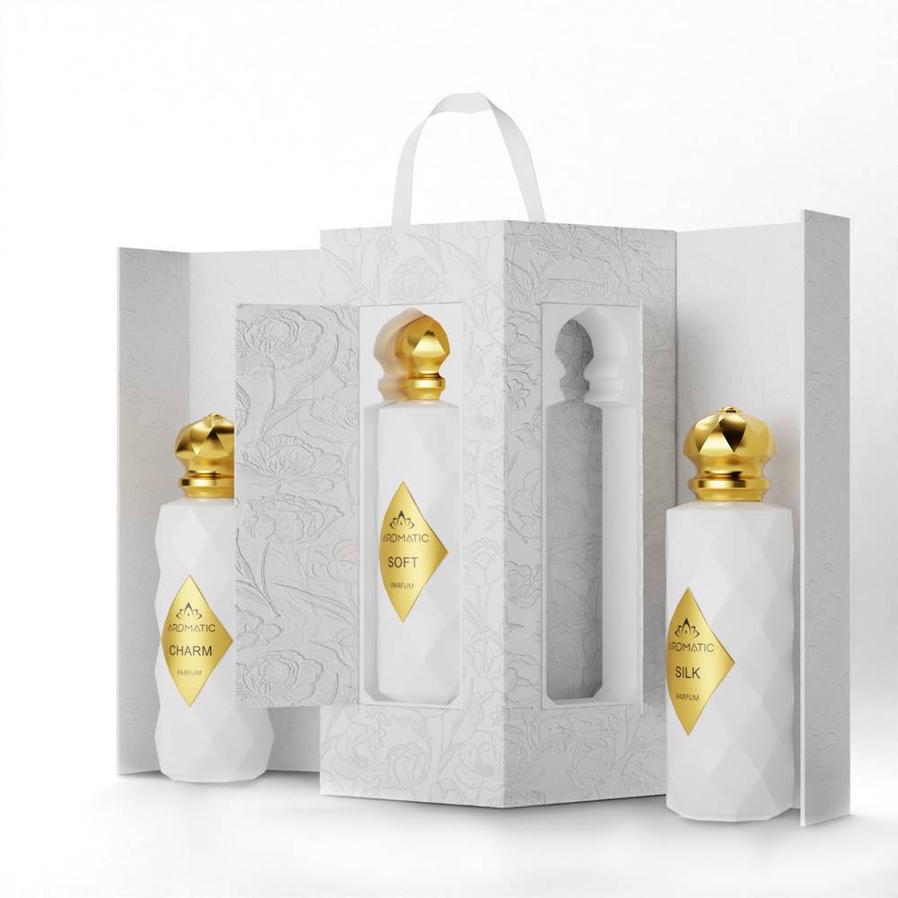صورة باقة عطور سوفتنيس ( 200 مل لكل عطر ) من أروماتك السعودية، باقة عطور وهدايا فاخرة داخل المملكة