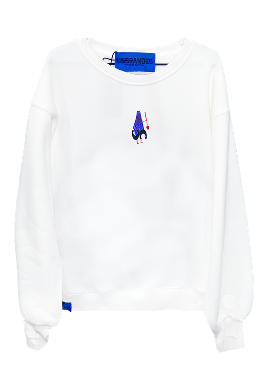 BURY THE PAST WHITE SWEATSHIRT