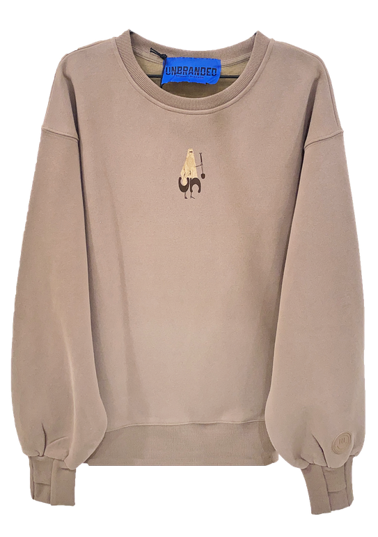 BURY THE PAST BEIGE SWEATSHIRT