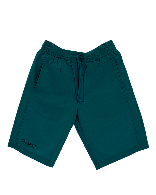 GREEN LINEN SHORTS