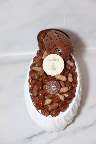 Oval-White Chocolate Tray